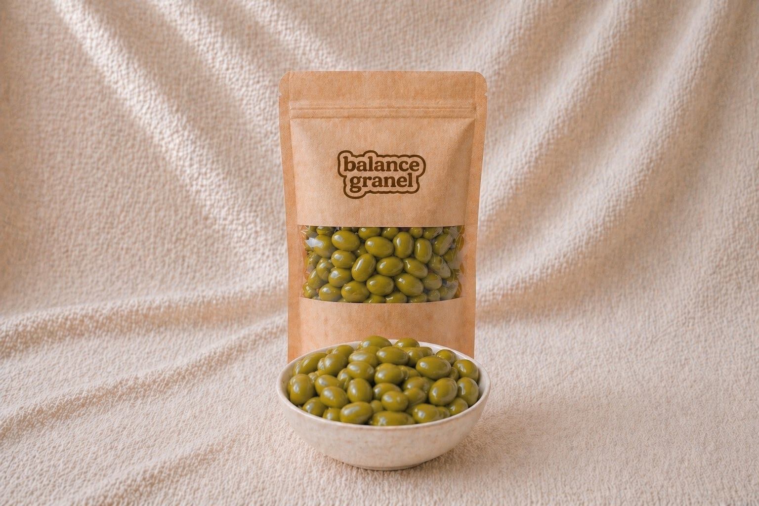 Almendra con matcha. Entregas a domicilio México. Compra en linea.