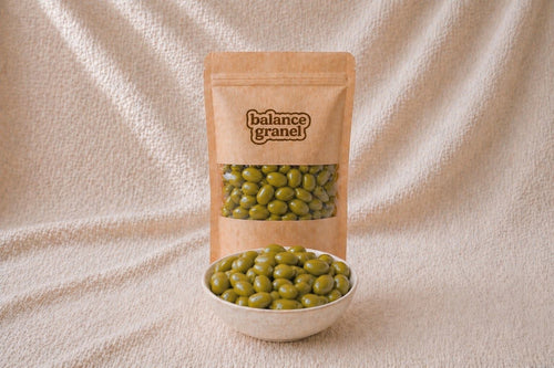 Almendra con matcha. Entregas a domicilio México. Compra en linea.