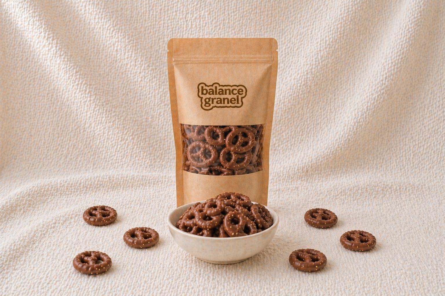 Pretzels con chocolate. Entregas a domicilio México. Compra en línea.